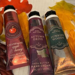 Bath & Body Works 3 New Fall Scented Shea Butter Hand Creams